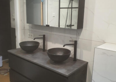 Badkamer zwart wit